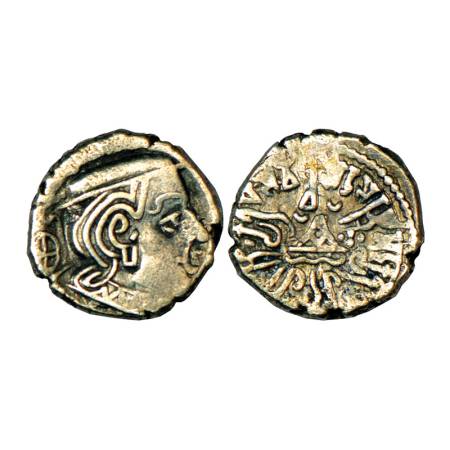 Western Kshatrapas, Karddamaka dynasty, Visvasimha II as Kshatrapa (275-280 AD), silver dr