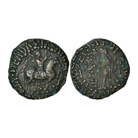Apracharajas of Bajaur, Aspavarma, son of Indravarma (20-45 AD), billon tetradrachm, 8.88g