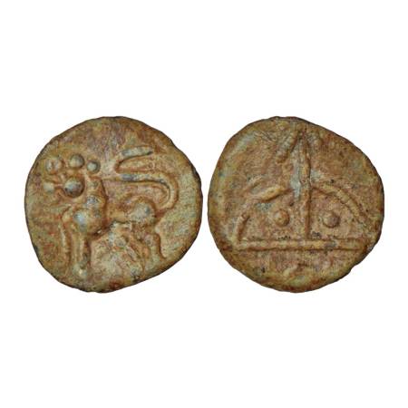 Kumaras of Western Maharashtra (Shirwal-Wai, Karhad area), uninscribed fractional lead coi