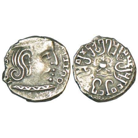 Gupta Empire, Chandra Gupta II (375-415 AD), silver drachm of 'Western India' type, 2.09g.
