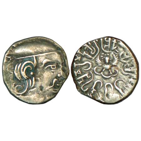Gupta Empire, Chandra Gupta II (375-415 AD), silver drachm of 'Western India' type, GE 80+