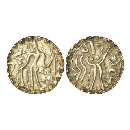 Post-Gupta Bengal, Samatata region, Balabhata of Khadga dynasty (700-750 AD), debased gold