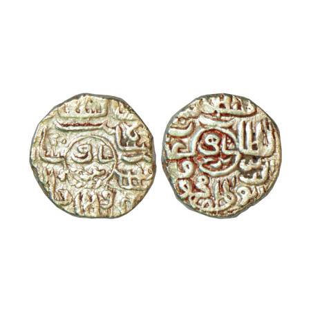 Sultans of Bengal, Ghiyath al-Din Mahmud (1532-1538 AD), silver 1/4 tanka, 2.63g, hexagona