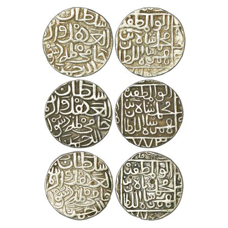 Sultans of Bahmani, Muhammad Shah I (1359-1375 AD), silver tanka (3), Hadrat Ahsanabad min