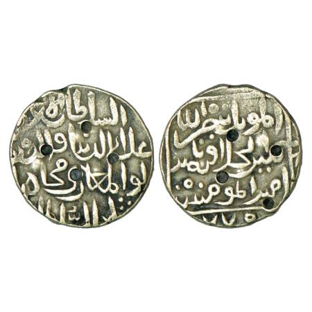 Sultans of Bahmani, Ala' al-Din Mujahid Shah (1375-1378 AD), silver tanka, Hadrat Ahsanaba
