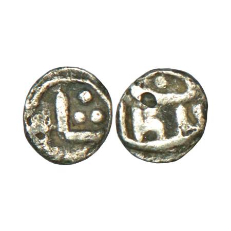 Sultans of Bahmani, Taj al-Din Firuz Shah (1397-1422 AD), silver 1/24th (?) tanka, 0.31g. 
