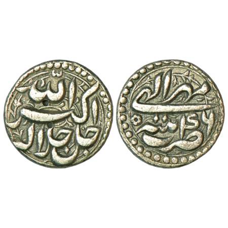 Akbar (1556-1605 AD), silver rupee, 11.01g, Patna mint, Mihr 46, well centrally struck. KM