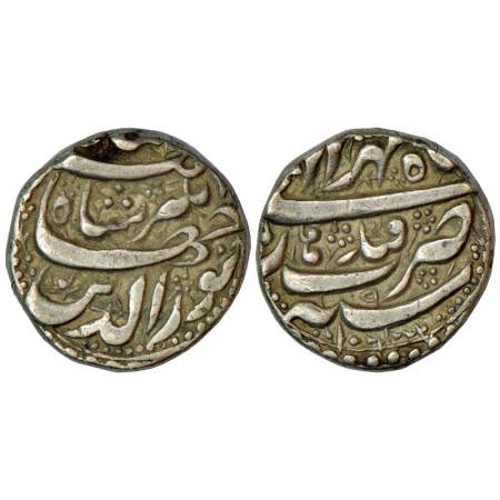 Jahangir (1605-1627 AD), silver rupee, 11.32g, Qandhar mint, Mihr, AH 1023 (2&3 retrograde