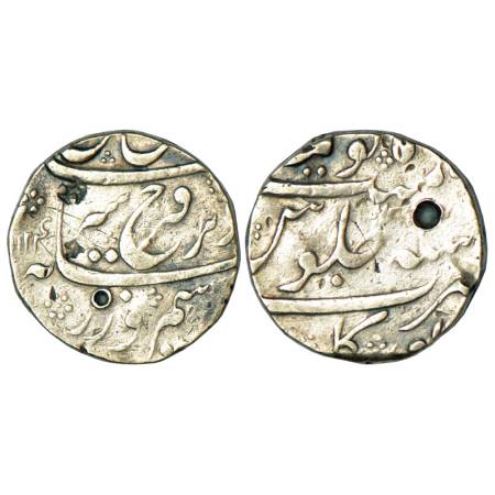 Farrukhsiyar (1713-1719 AD), silver rupee, 11.23g, Torgal mint, AH 1124. KM 377.61. Very f