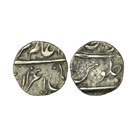 Maratha Confederacy, domains of the Sindhias, silver ¼ rupee, 2.62g, in the name of Alamgi