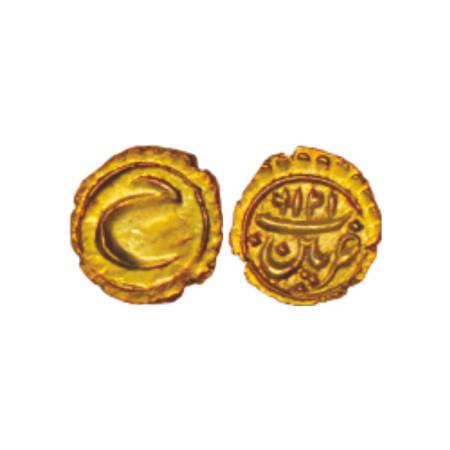 Mysore, Tipu Sultan (1782-1799 AD), gold fanam, 0.37g, Pattan mint, AM 1216, Persian 'He' 