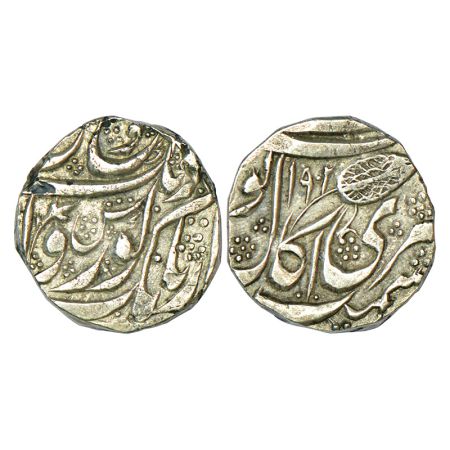 Sikh Empire, Governor Shaikh Gholam Muhyi ad-Din (1898-1902 AD), silver rupee, 10.85g, Kas