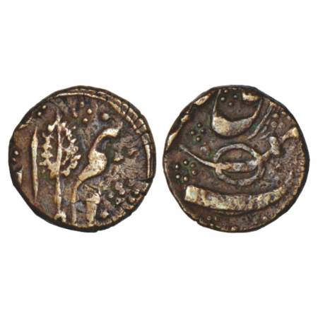 Kashmir, anonymous copper coinage, struck during the region of Ranbir Singh (1857-1885 AD)