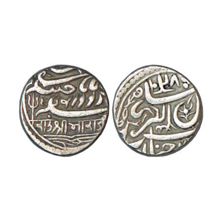 Kutch, Rao Bharmalji I (1586-1632 AD), silver kori, 4.63g, with the name of Mughal Emperor