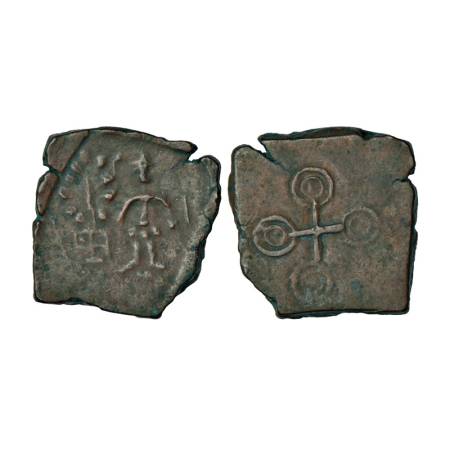 Ancient Malwa, 'Ujjain' region uninscribed die-struck coinage (200-100 BC), heavy weight c
