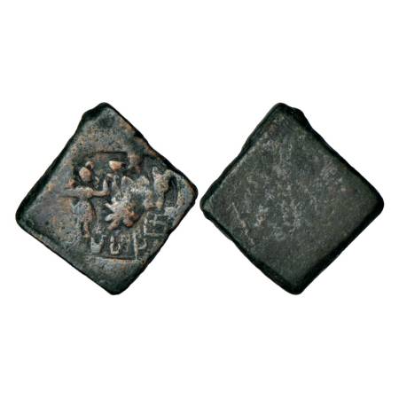 Post-Mauryan Malwa, Mahishmati city-state (150-100 BC), uninscribed die-struck copper coin