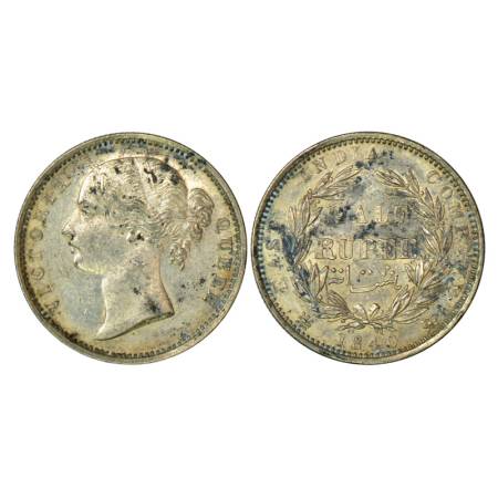 Victoria Queen, divided legend, silver ½ rupee, 1840, Madras mint, 5.83g, S(r) W.W.(i), 24