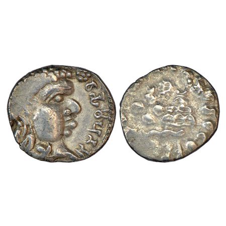 Satavahanas, Vasithiputra Siri Satakarni (118-147 AD), silver drachm of 'portrait' type, 1