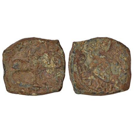 Western Kshatrapas, Karddamaka dynasty, lead coin of Jayadaman (110-130 AD), similar to Fi