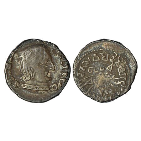 Western Kshatrapas, Abhira interlude, silver drachm of Ishwaradatta (242-243 AD), Year 2, 