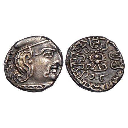 Gupta Empire, silver drachm of Chandra Gupta II (375-415 AD), 'Western India' type, SE32X,