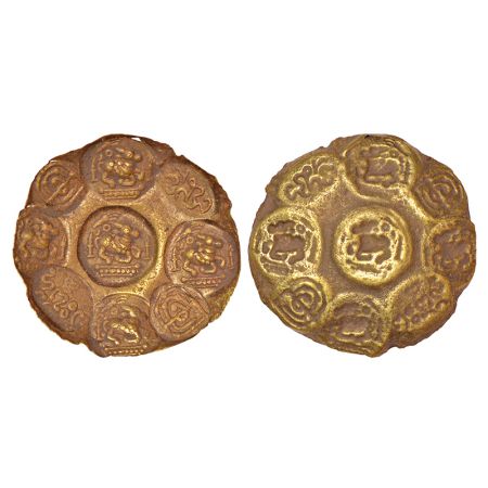 Nolambas of Nolambavadi, Central Karnataka, as feudatories of Western Gangas - gold punch-