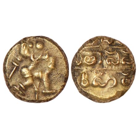 Vijayanagar Kingdom, Sangama Dynasty, base gold varaha of Hari Hara I (1336-1354 AD), Giri