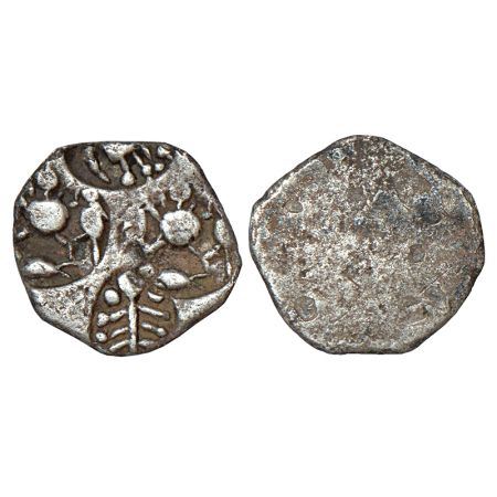 Archaic silver punch-marked coin, Godavari Valley region, usually attributed to 'Ashmaka J