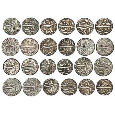 Jahangir (1605-1627 AD), silver rupee (12), Patna mint, complete set of 12 different month