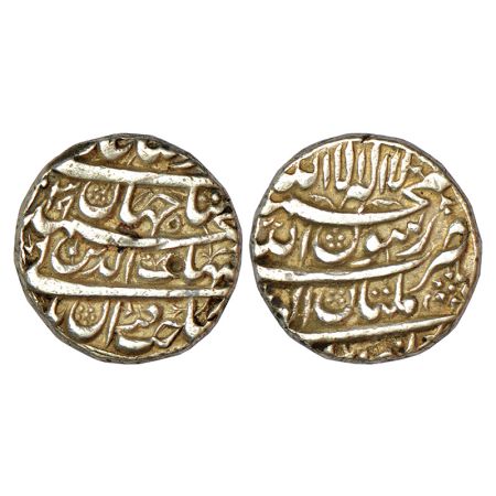 Shah Jahan (1628-1658 AD), silver rupee, Multan mint, (1)039, KM 224.15, 11.44g, with Empe