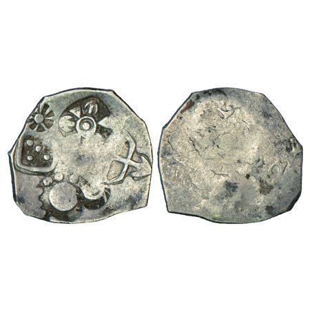 Imperial Magadhan silver punch-marked Karshapana coin (400-350 BC), GH series I, No. 126, 