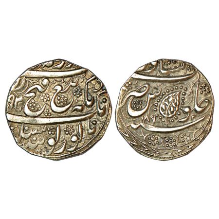 Sikh Empire, silver rupee, Peshawar mint, VS 1892 on both sides, Herrli 13.02.04, 8.49g. O