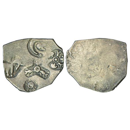 Imperial Magadhan silver punch-marked Karshapana coin (400-350 BC), GH series I, No. 233, 