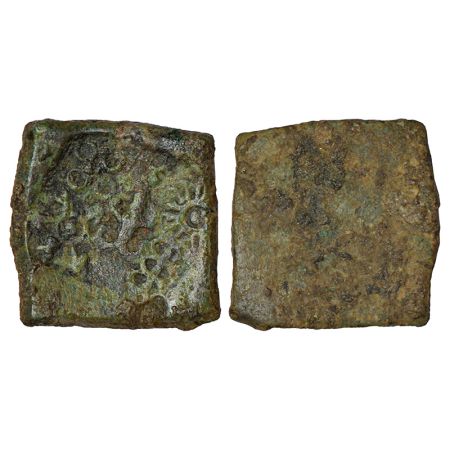 Ancient Malwa, Ujjain/Mandasor region, post-Mauryan uninscribed die-struck copper coin, (2