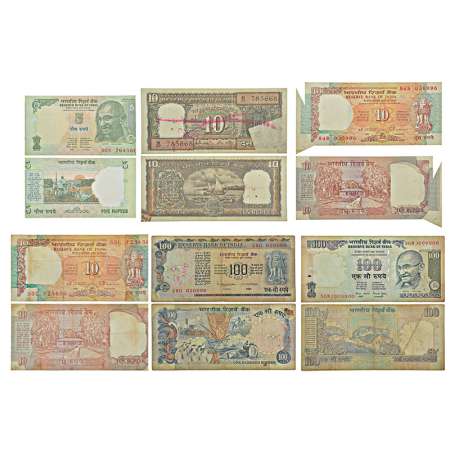 Group of 6 misprint and fancy number notes, various governor's signature. (A) Misprint (3)