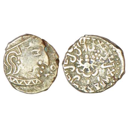 Gupta Empire - silver drachm of Chandra Gupta II (375-415 AD), 'Western India' type, S Kum