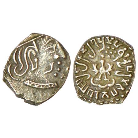 Gupta Empire - silver drachm of Kumara Gupta I (415-450 AD), 'Western India' type, S Kumar