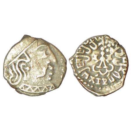 Gupta Empire - silver drachm of Kumara Gupta I (415-450 AD), 'Western India' type, S Kumar