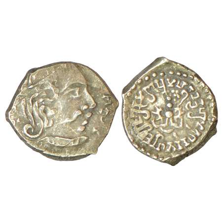 Gupta Empire - silver drachm of Kumara Gupta I (415-450 AD), 'Western India' type, S Kumar