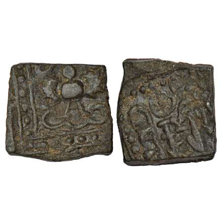 Gupta Empire, lead coin of Kumara Gupta I (415-450 AD), Western India/Gujarat 'Garuda' typ