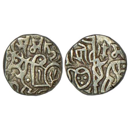Chauhans of Ajmer, billion Jital of Someshvara (1169-1179 AD), Deyell 219, 3.36g. Obv: Rec