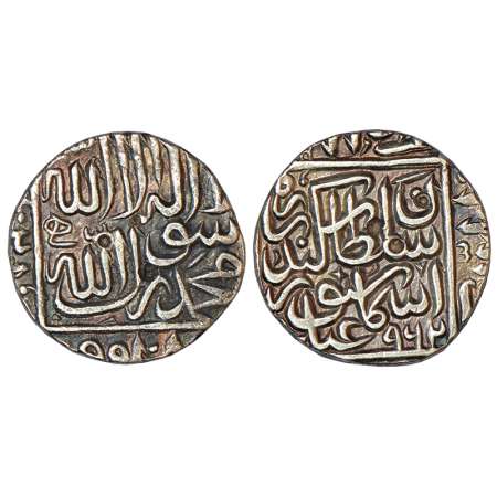 Sultans of Delhi - Suris, silver tanka of Sikandar III (1554?-1555 AD), Lahore mint (off f