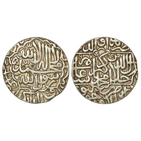 Akbar (1556-1605 AD), silver rupee, Dar ul-Khilafat Jaunpur mint, AH 976, KM 80.10, 11.35g