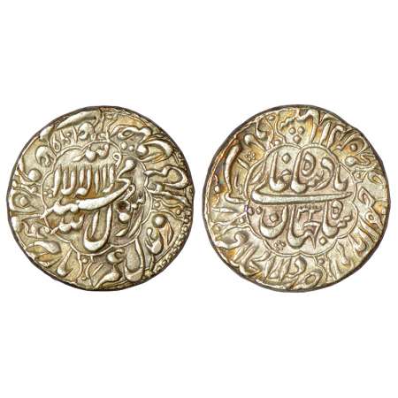 Shah Jahan (1628-1658 AD), silver rupee, Dar ul-Khilafat Akbarabad mint, AH 1069/RY 33, KM