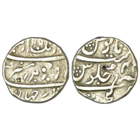 Aurangzeb (1658-1707 AD), silver rupee, Kanji mint, AH 1106/RY 4(2), KM 300.46, 11.45g. Ve