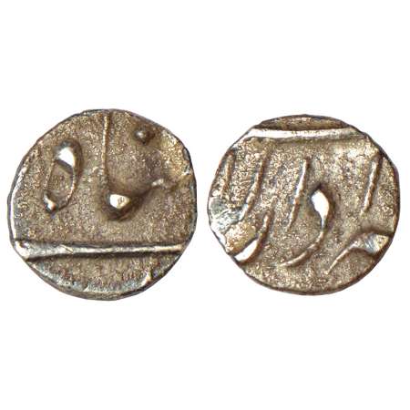 Muhammad Shah (1719-1748 AD), silver 1/16 rupee (1 anna), Dar us-Sarur Burhanpur mint, KM 