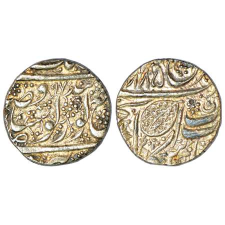 Sikh Empire, silver rupee, Amritsar mint, 'Nanak Shahi' couplet, VS 1885/97, nice dotted a