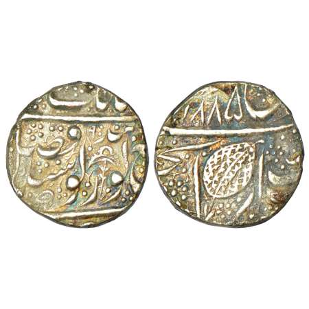 Sikh Empire, silver rupee, Amritsar mint, 'Nanak Shahi' couplet, VS 1885/1900, Royal chatt