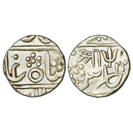 Gwalior, Baija Bai (1827-1833 AD), silver rupee, Lashkar mint, in the name of Shah Alam II