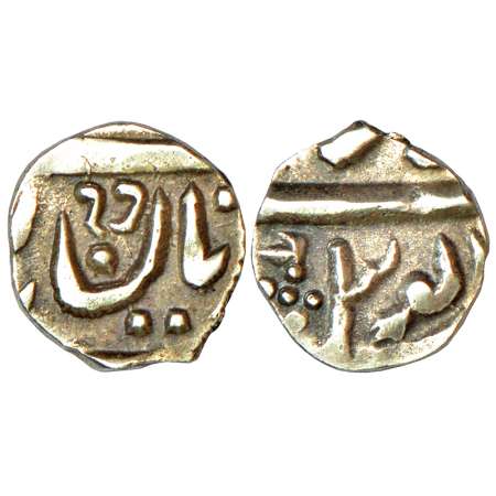 Jaisalmer, Ranjit Singh (1846-1864 AD), silver 1/16 rupee (1 anna), 0.78g, Gujarati numera